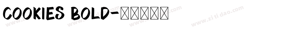 Cookies bold字体转换